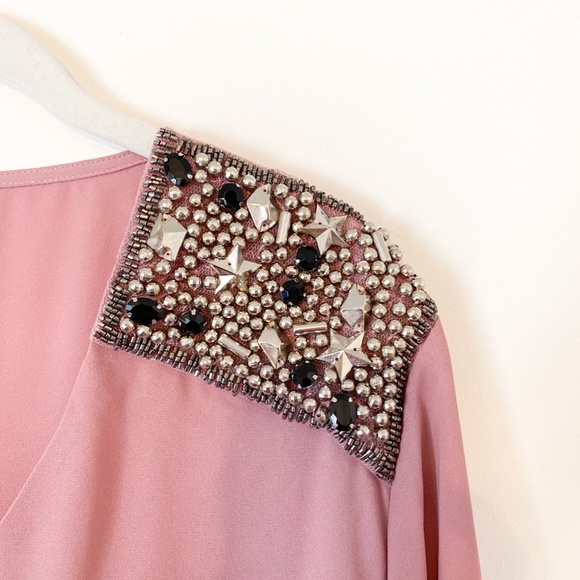 Melissa McCarthy Seven7 Hi Lo Beaded Blouse - Picture 3 of 5